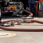 fuel system failures: Gasoline being offloaded